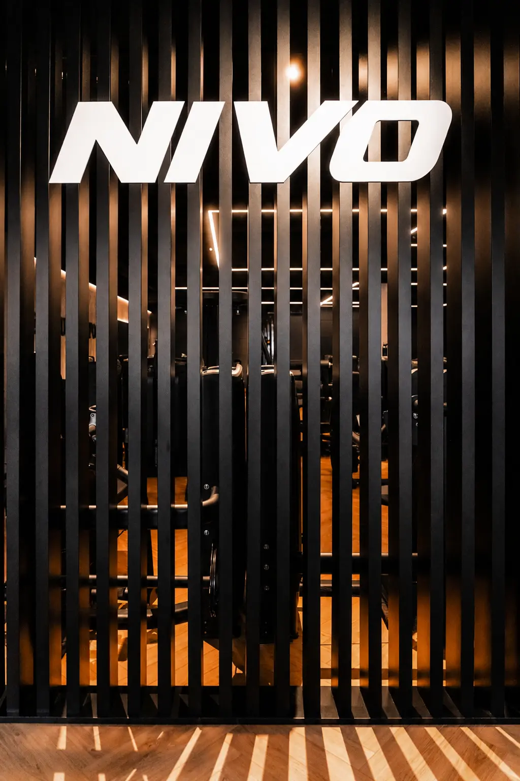 NIVO brand wall inside the club